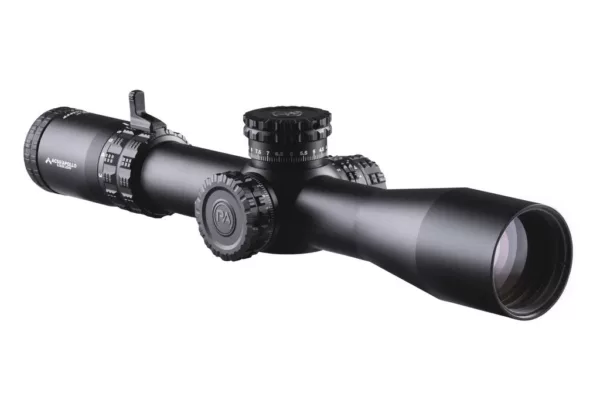 Primary Arms GLx 3-18x44 first focal plane rifle scope features multiple reticle options.