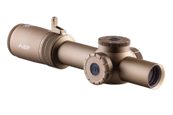 Primary Arms PLxC Compact 1-8x Rifle Scope in flat dark earth features second focal plane reticles.