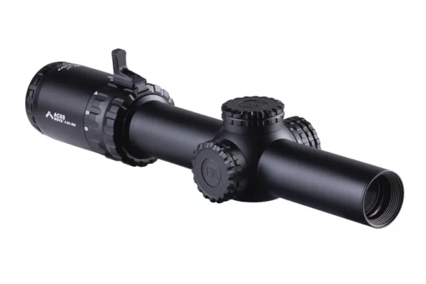 Primary Arms SLx 1-6x Low Power Variable optic in black features multiple second focal plane reticles.