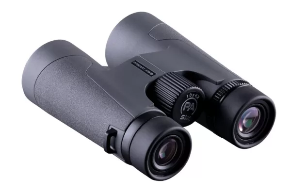 Primary Arms SLx 10x Binoculars comes in grey.