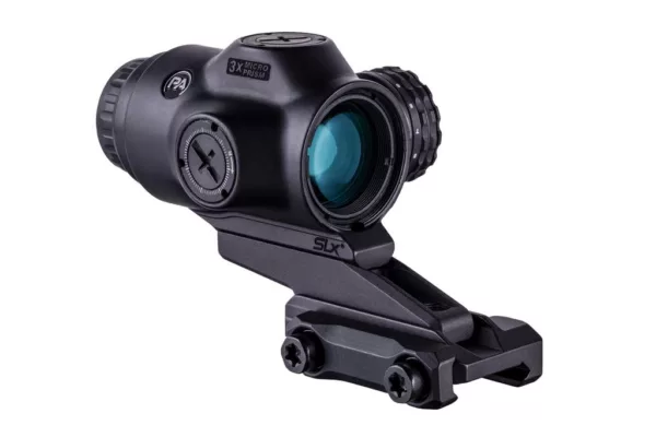 Primary Arms SLx 3x MicroPrism scope comes with multiple reticles to choose from.